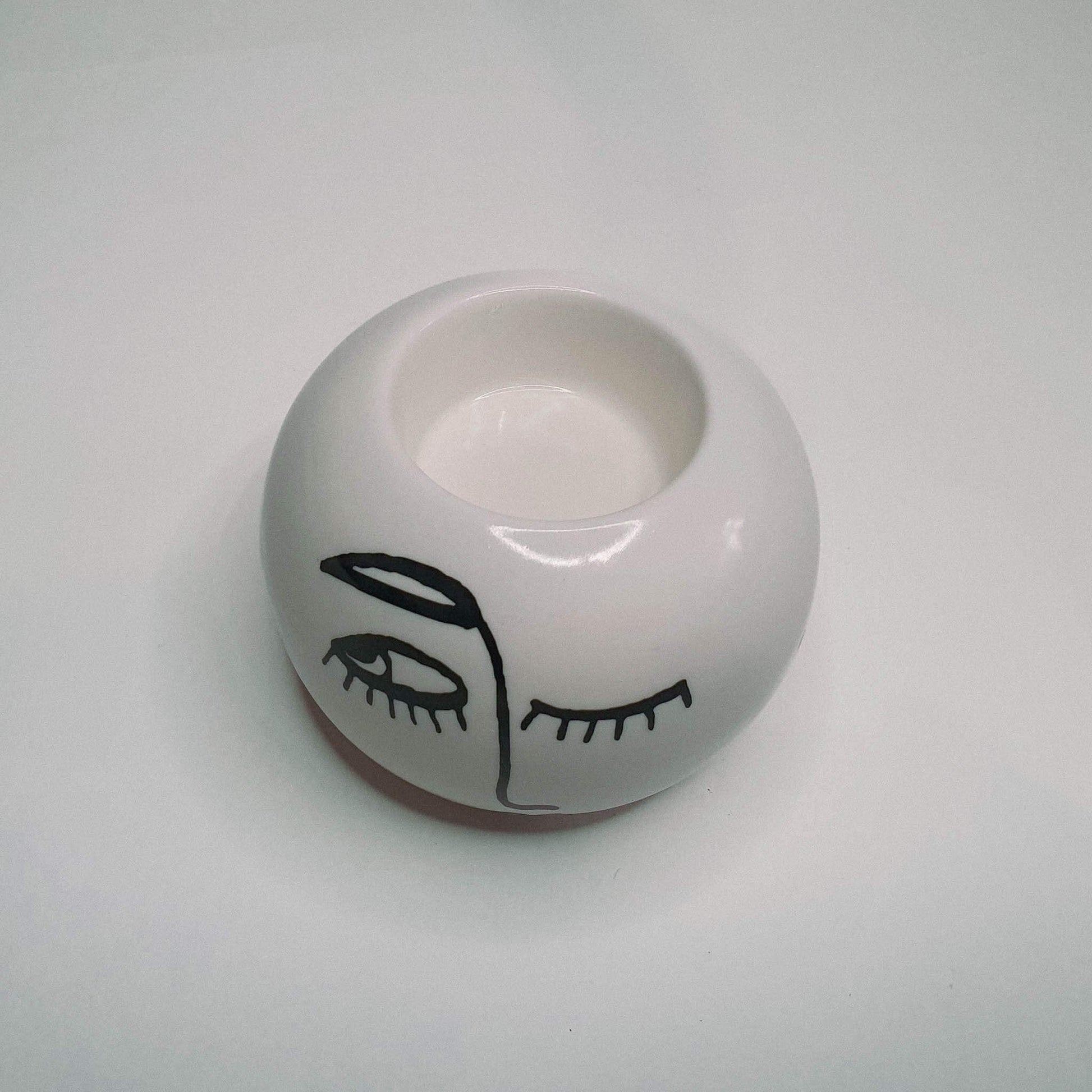Ceramic Face Candle Holder image 2