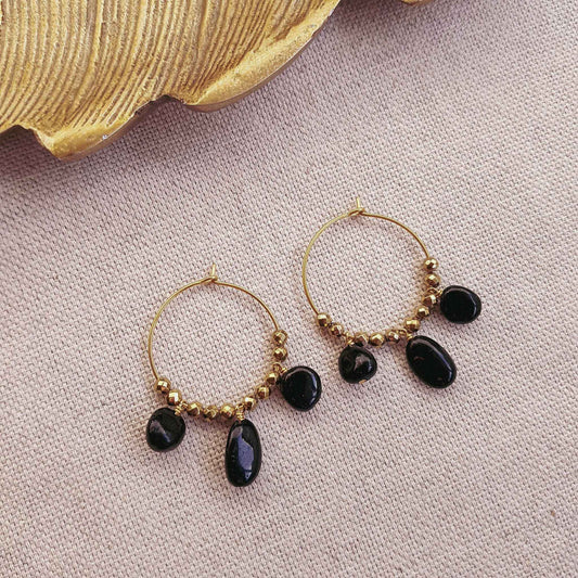 Black Tourmaline Earrings image 0