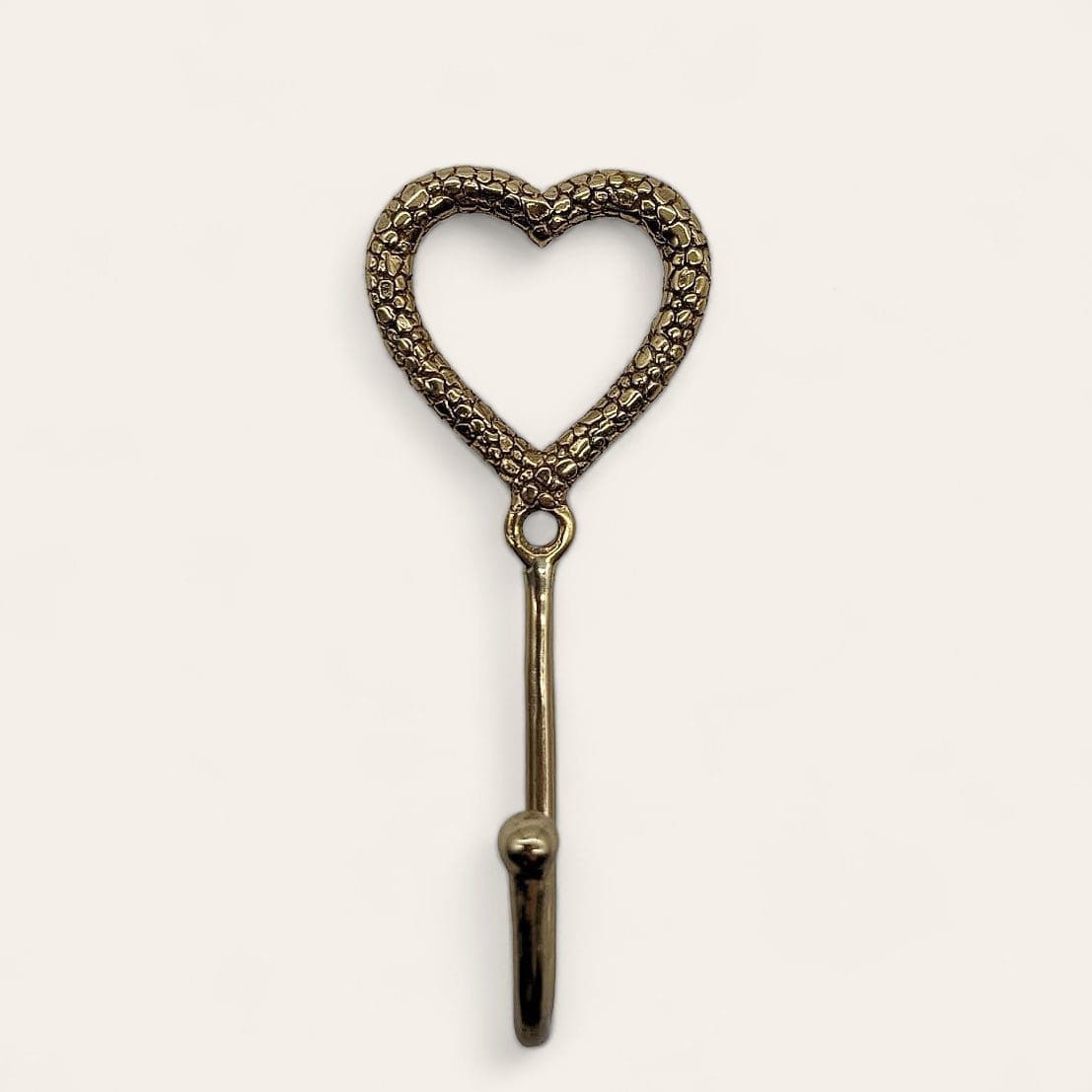 Brass Cut Out Love Heart Wall Hook image 0