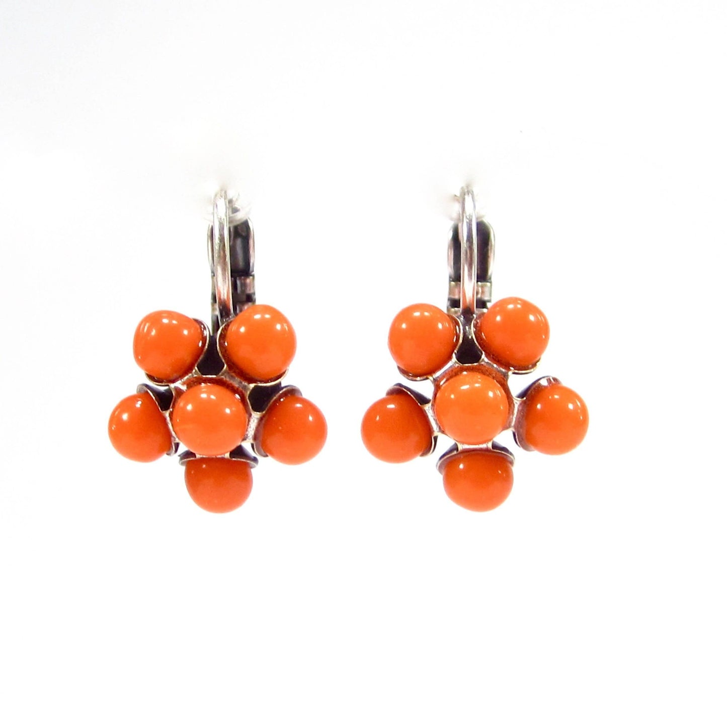 Vintage Style Flower Earrings - 70s Style