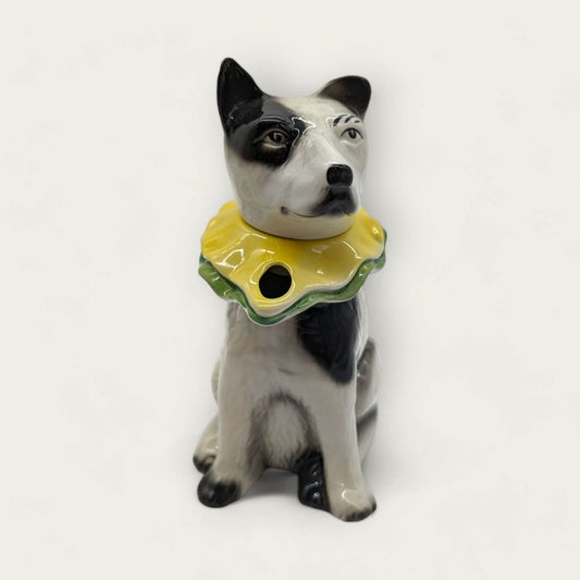 Vintage  Staffordshire Jack Russell Dog Teapot image 0