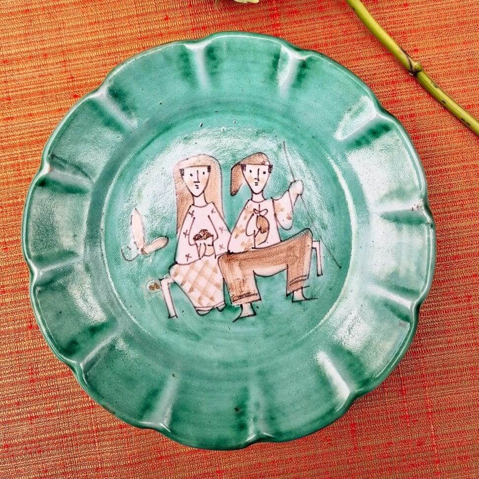 Vintage Mid-Century Italian C.A.S Vietri Plate image 0