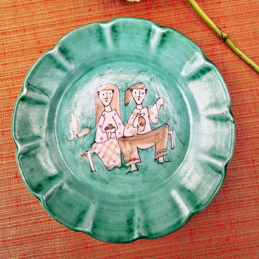 Vintage Mid-Century Italian C.A.S Vietri Plate image 0