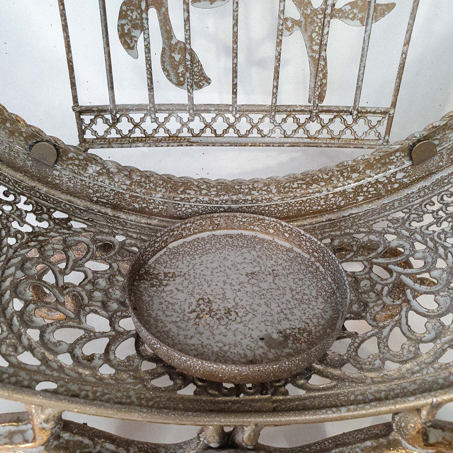 Standing Metal Birdcage Lantern image 3