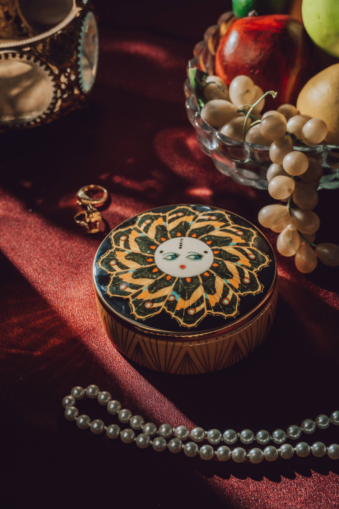 Coco Papillon Bone China Trinket Box