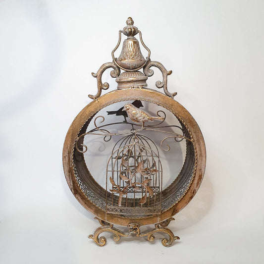 Standing Metal Birdcage Lantern image 0