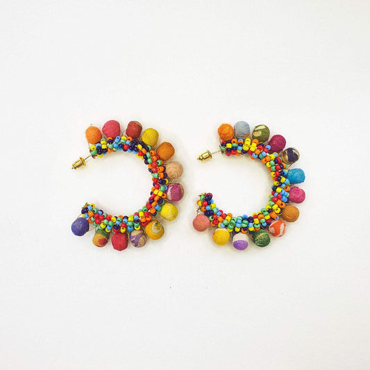 Confetti Kantha Hoops image 0