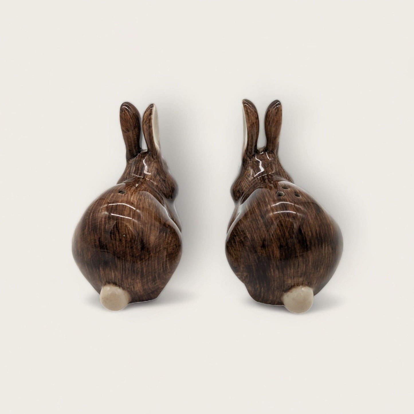 Quail Ceramic Bunnies Salt and Pepper Set image 3