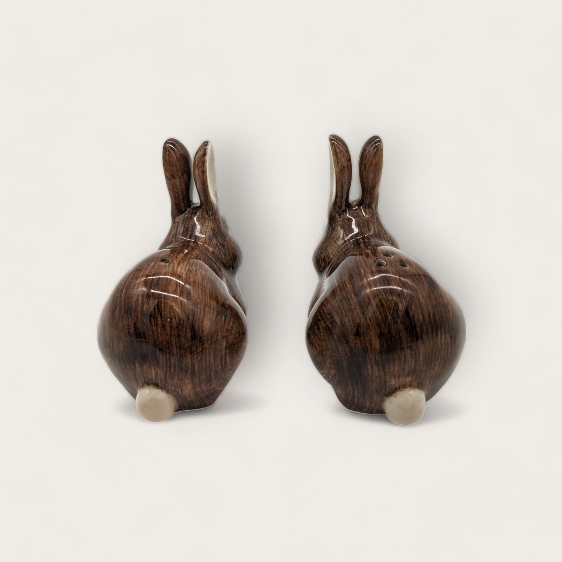 Quail Ceramic Bunnies Salt and Pepper Set image 3