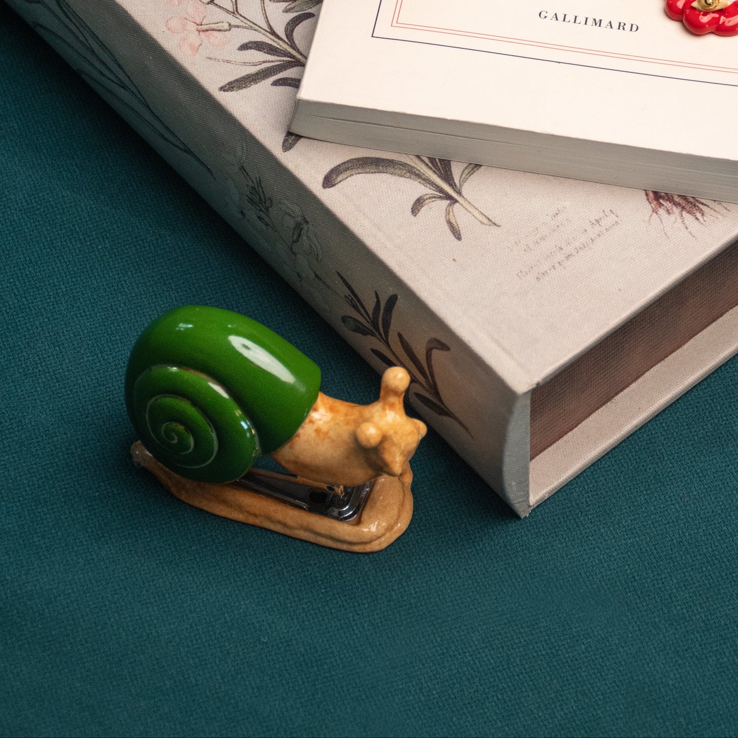 Nach Handmade, Hand Painted Porcelain Snail Stapler