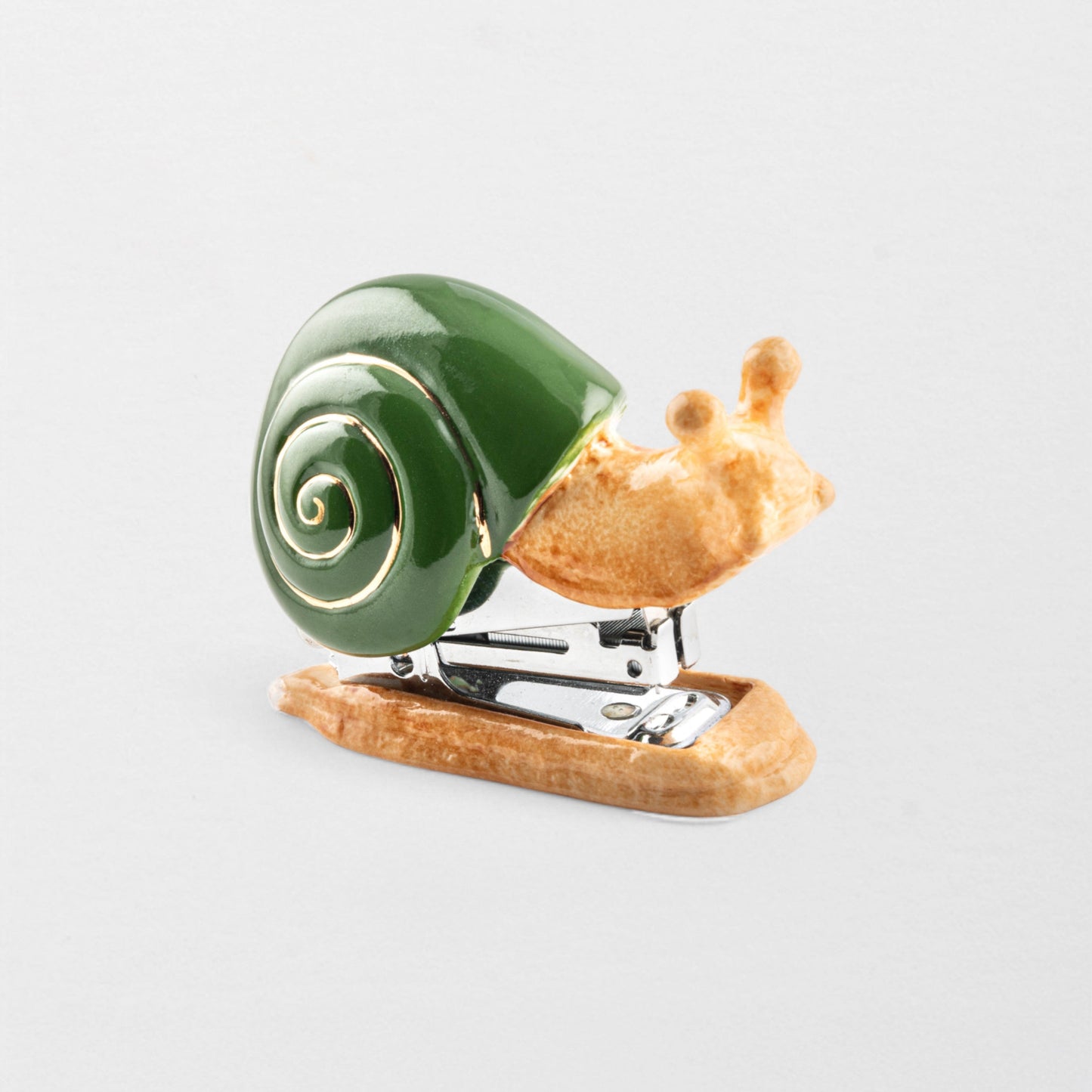 Nach Handmade, Hand Painted Porcelain Snail Stapler