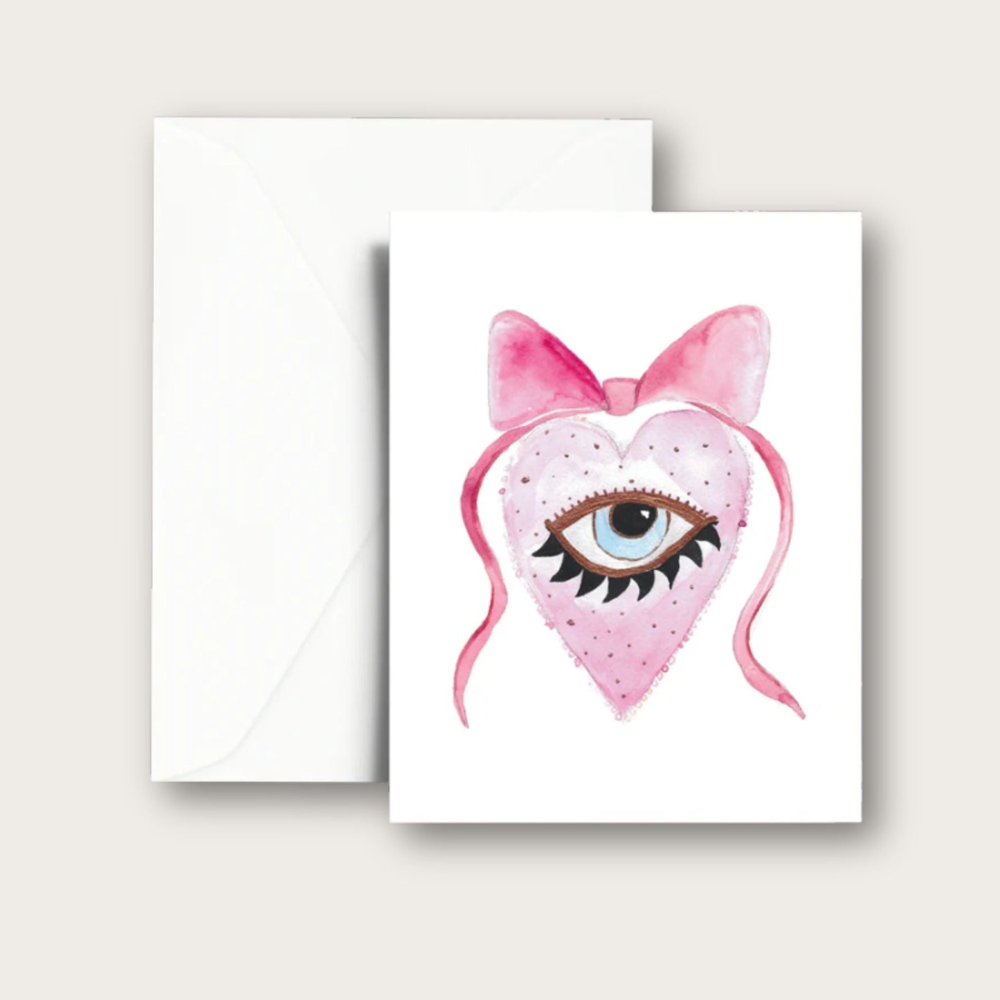 All-Seeing Heart Blank Greeting Card