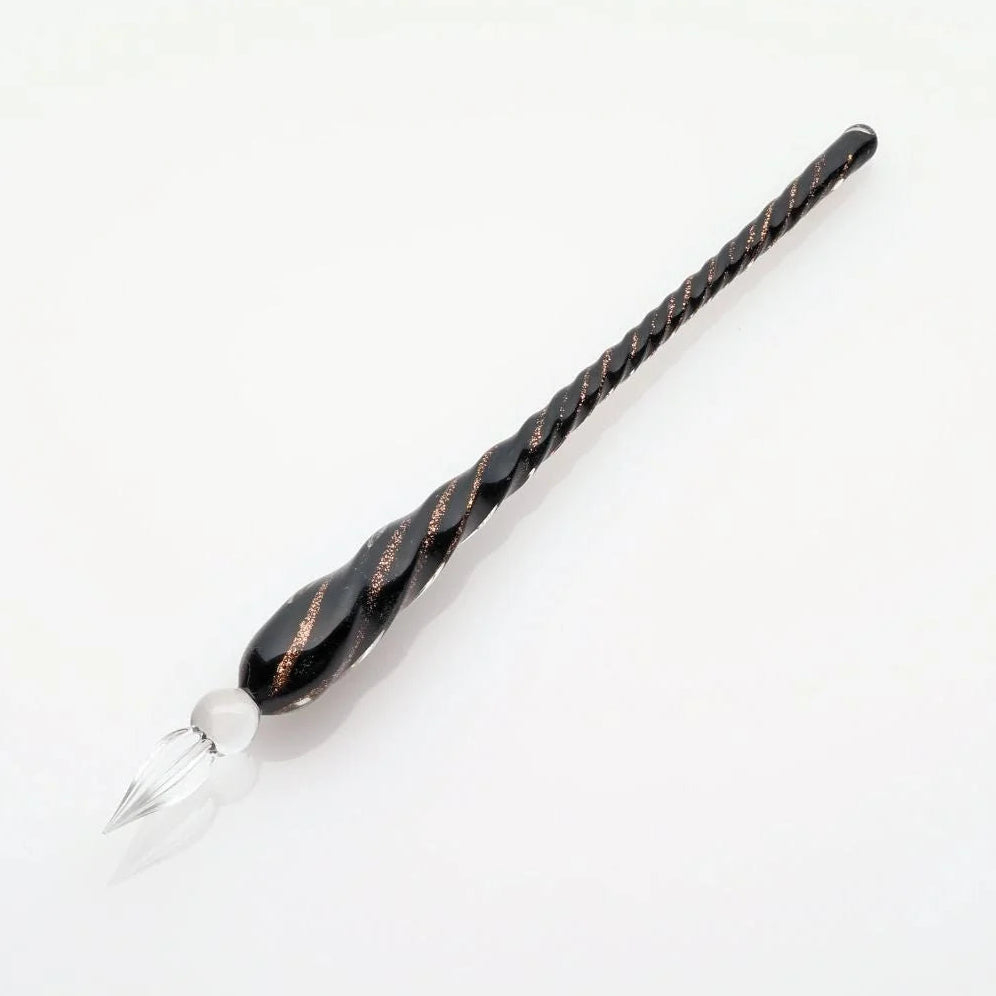 Glass Dip Calligraphy Pen Twist, Black