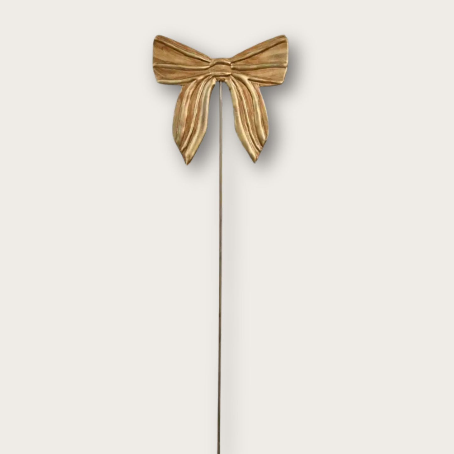 Decorative Distressed Metal Bow Stick