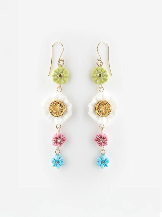 Nach Flower Drop Earrings