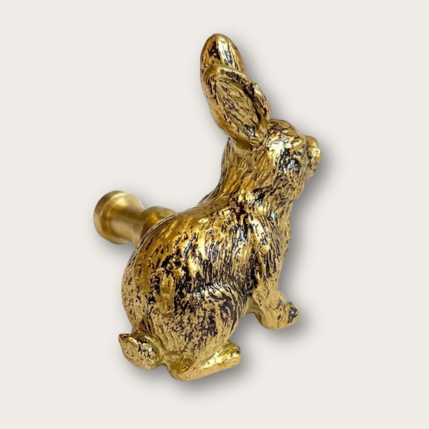 Golden Rabbit Drawer Knob