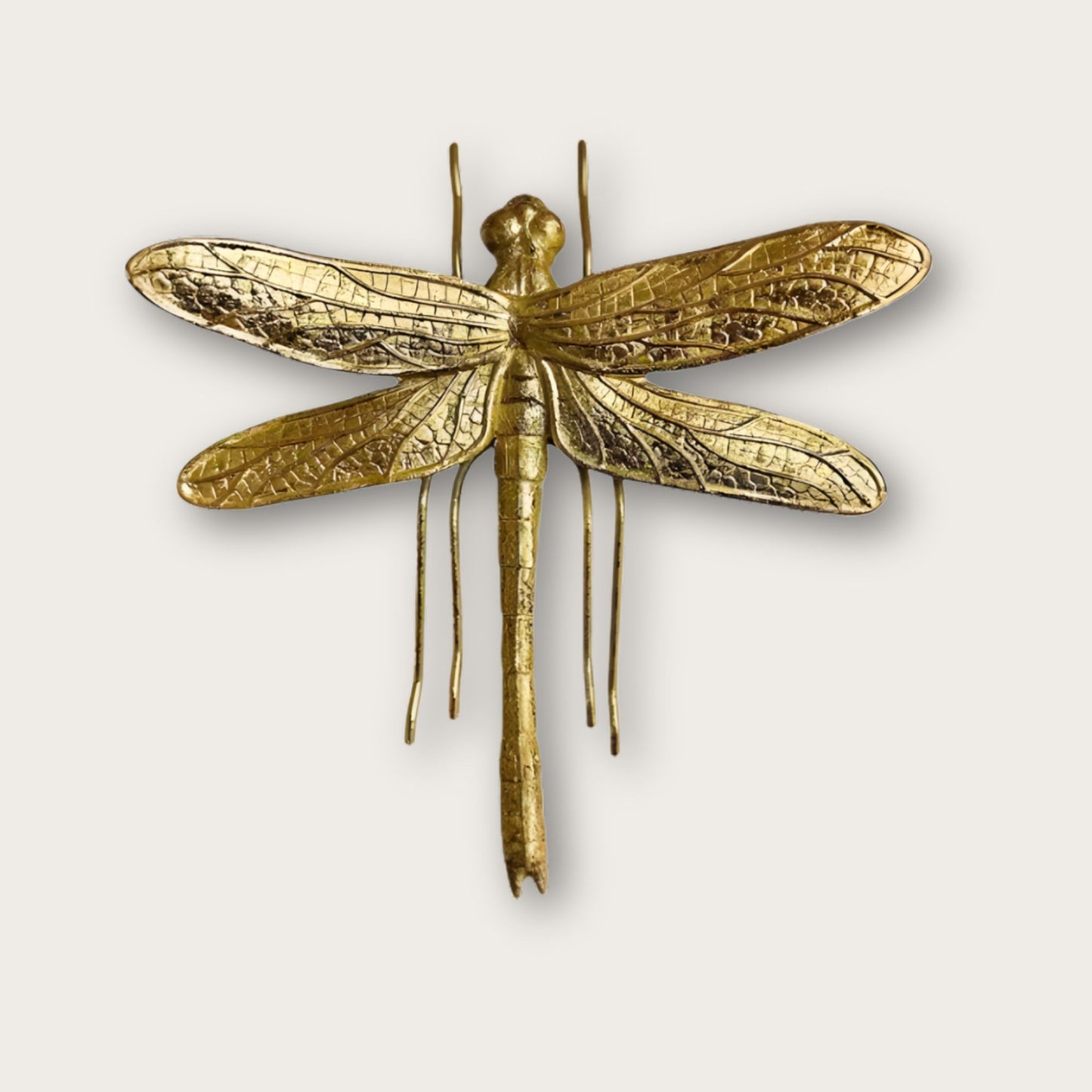 Golden Dragonfly Decorative Wall Hanging