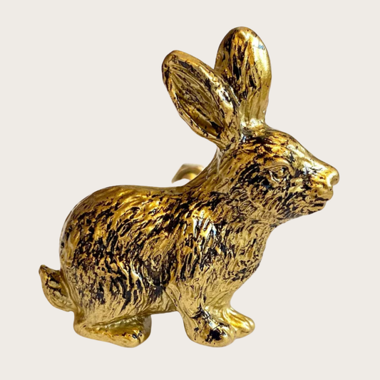 Golden Rabbit Drawer Knob