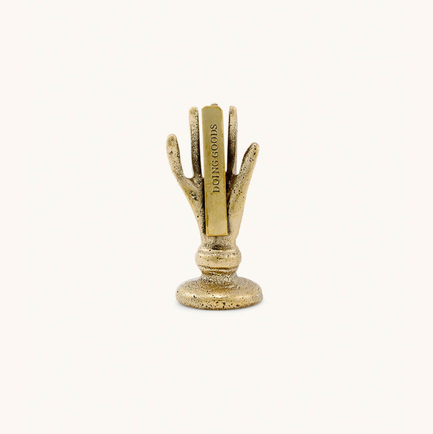 Brass Hand Decorative Card Holder