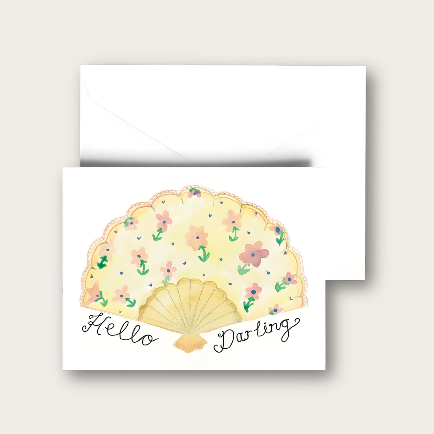 'Hello Darling' Blank Greeting Card
