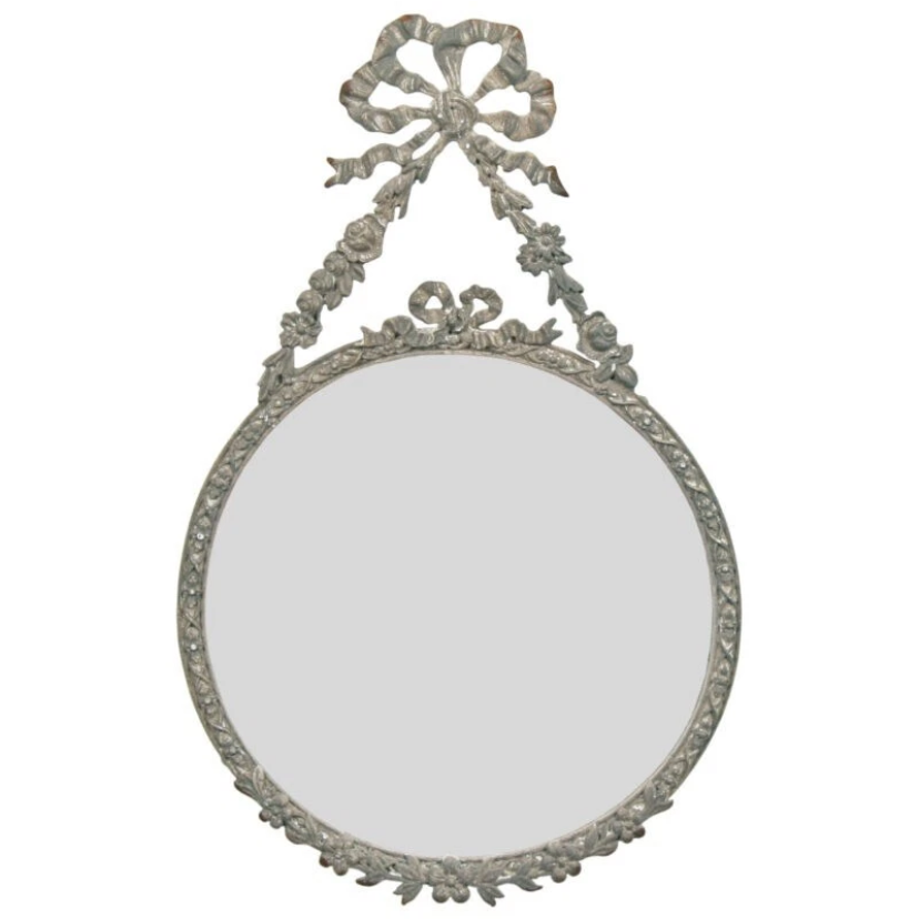 Ornate Vintage Style Round Wall Mirror
