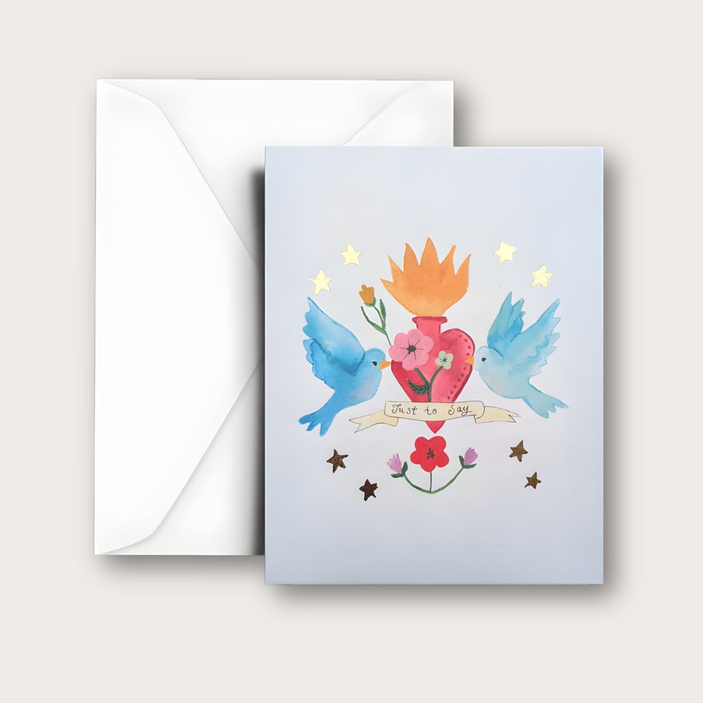 'Just To Say' Blank Greeting Card