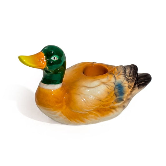 Mallard Duck Ceramic Candle Holder