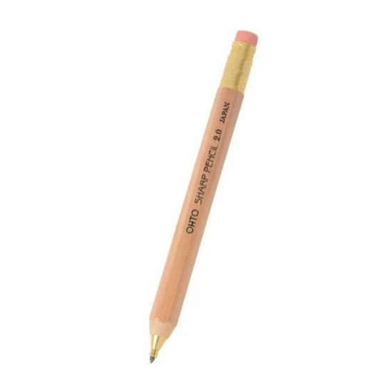 OHTO Sharp Wooden Mechanical Pencil 2.0mm- Natural