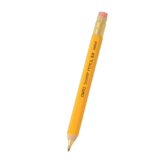 OHTO Sharp Wooden Mechanical Pencil 2.0mm- Yellow