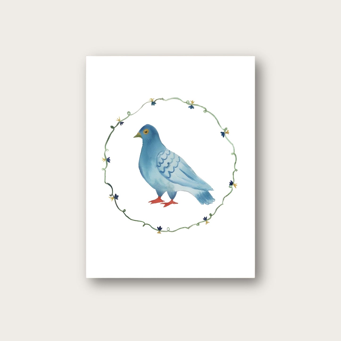 Messenger Pigeon Blank Greeting Card