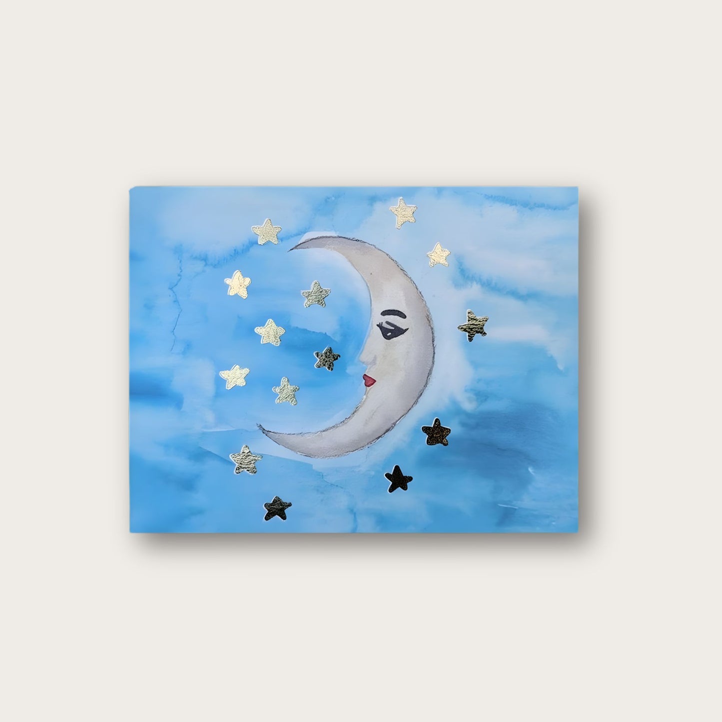 Moonlit Dreams Blank Greeting Card