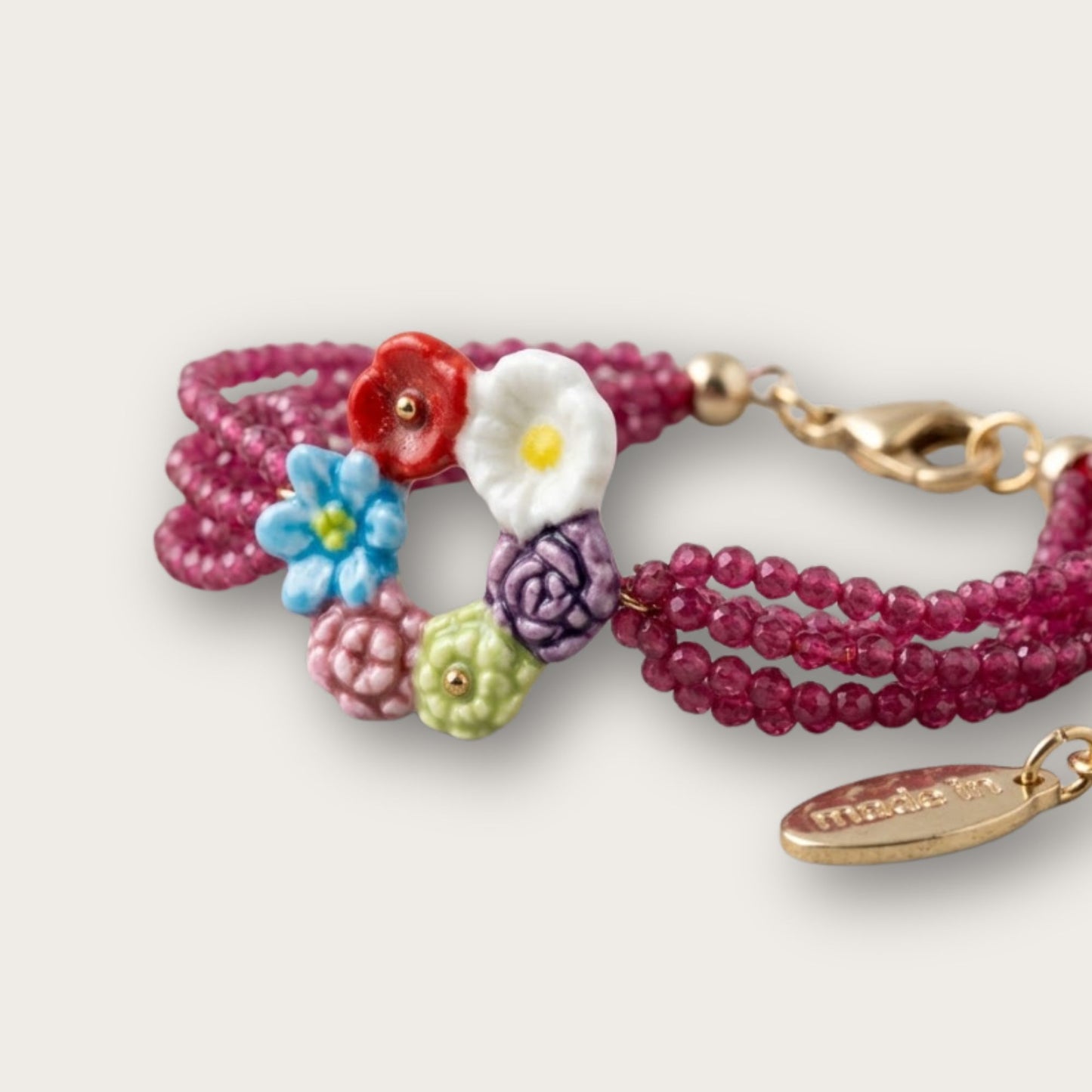 Nach Flower Crown Bead Handcrafted Bracelet