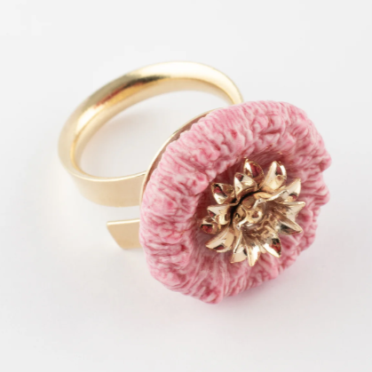 Nach Pink Thistle Handcrafted Ring