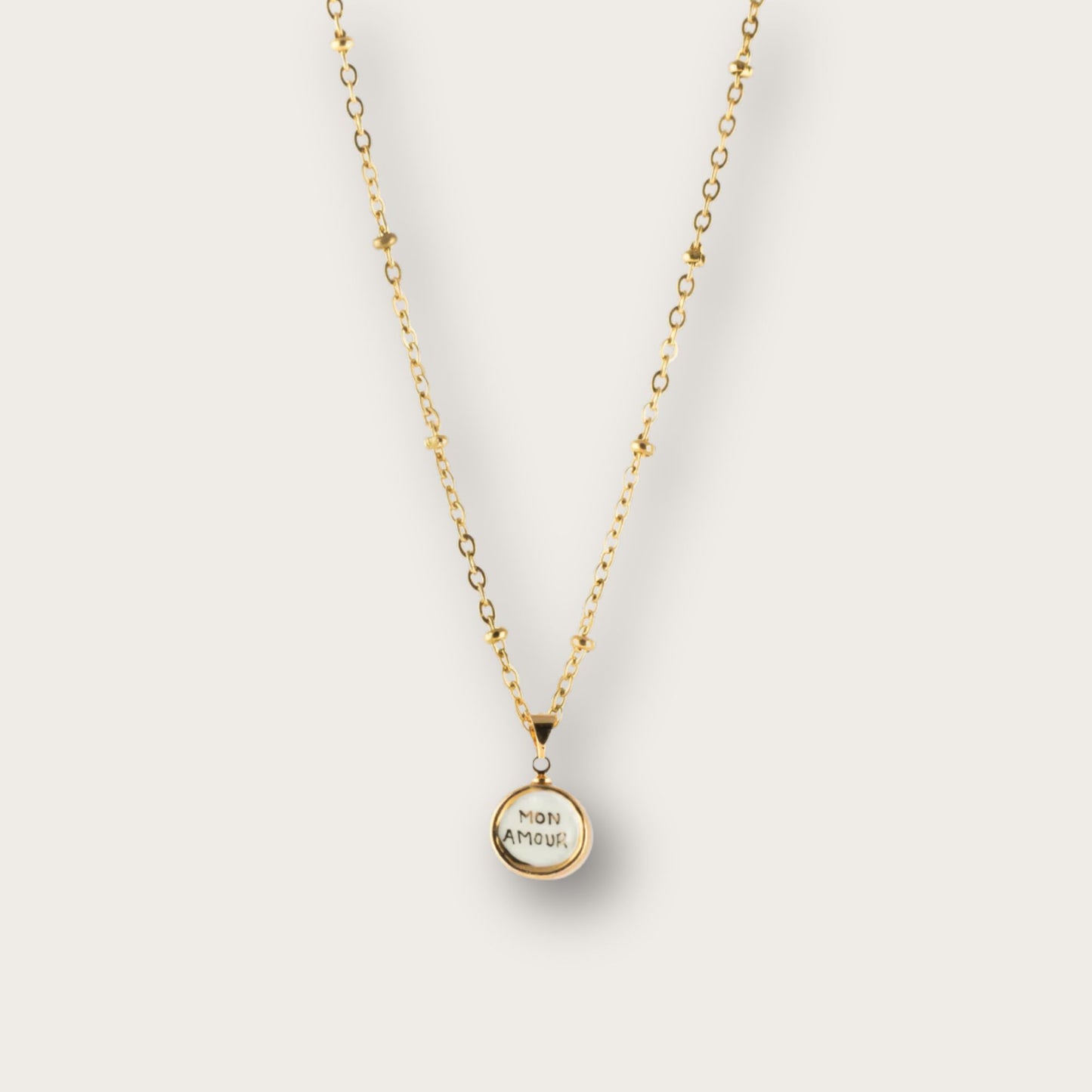 Nach "Mon Amour" Necklace - Words of Love