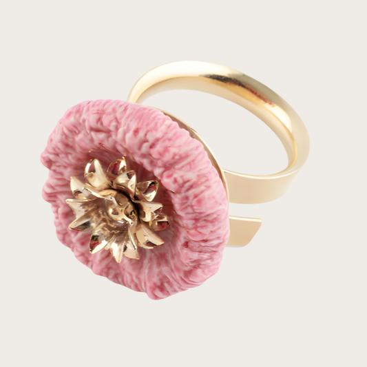 Nach Pink Thistle Handcrafted Ring