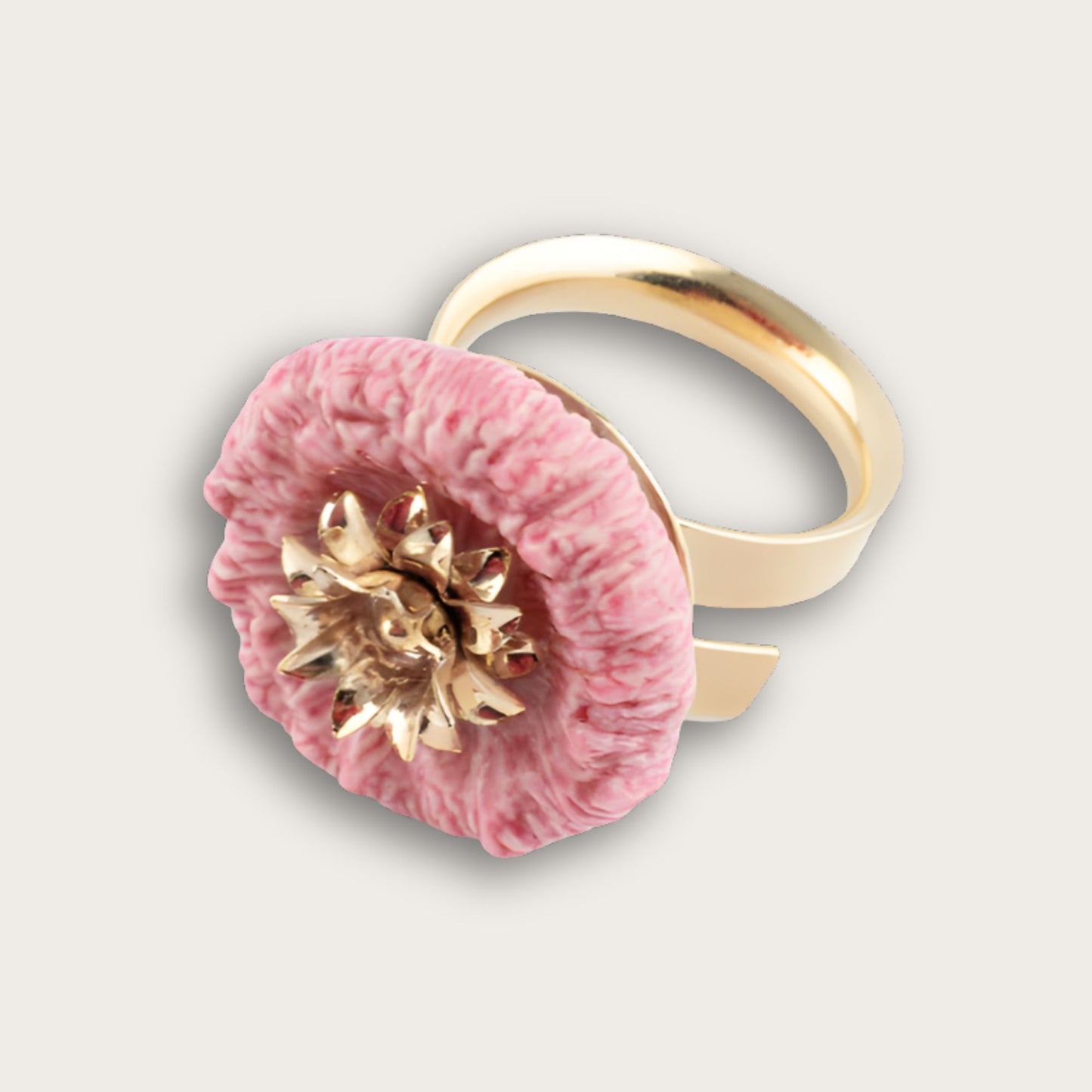 Nach Pink Thistle Handcrafted Ring