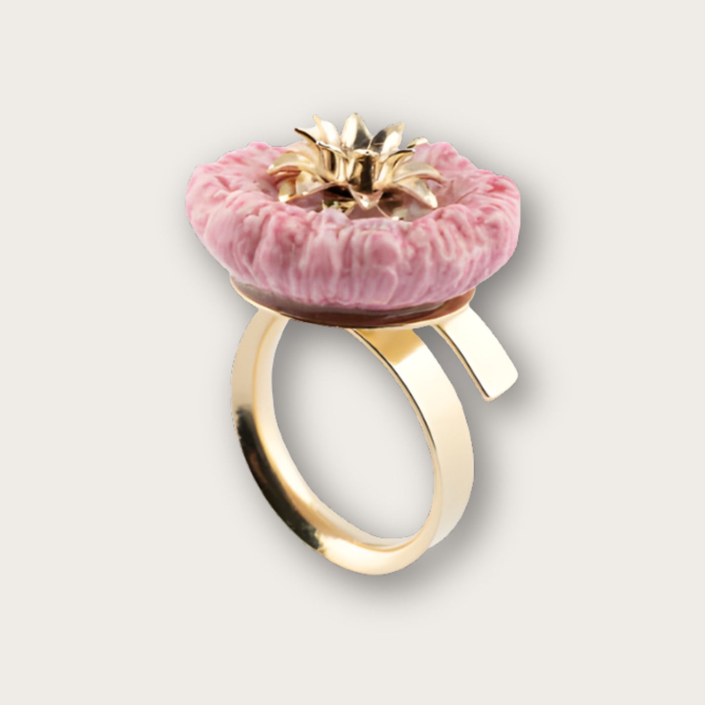 Nach Pink Thistle Handcrafted Ring