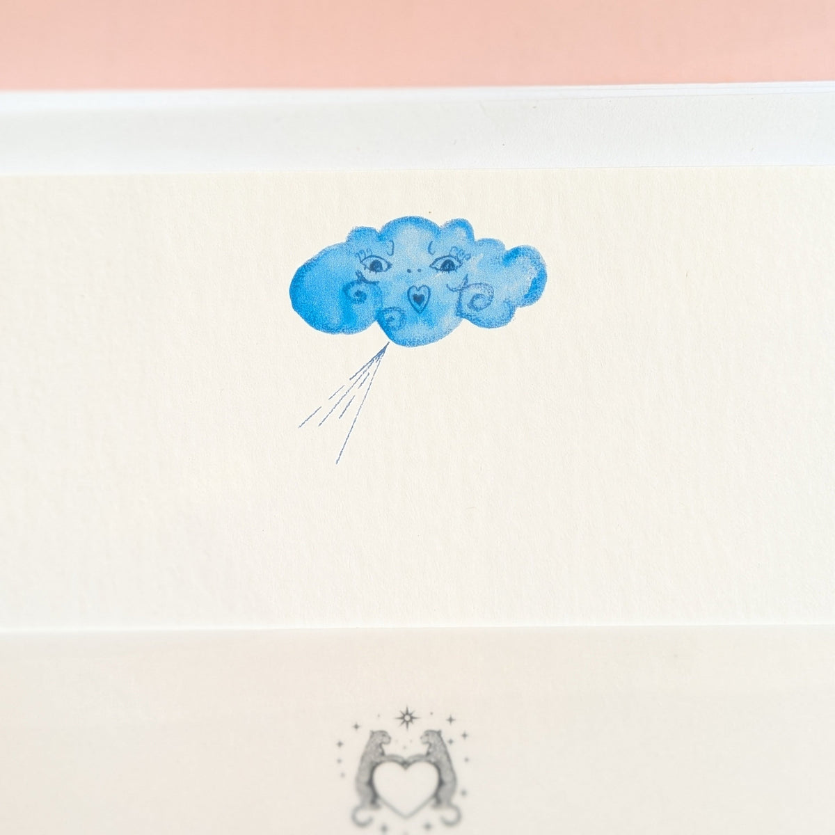 Watercolour Wind Notecards and Envelopes, Set of Eight