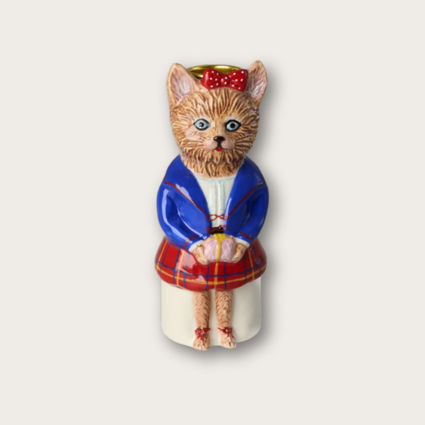 Rice x Nathalie Lété Ceramic Cat Candle Holder