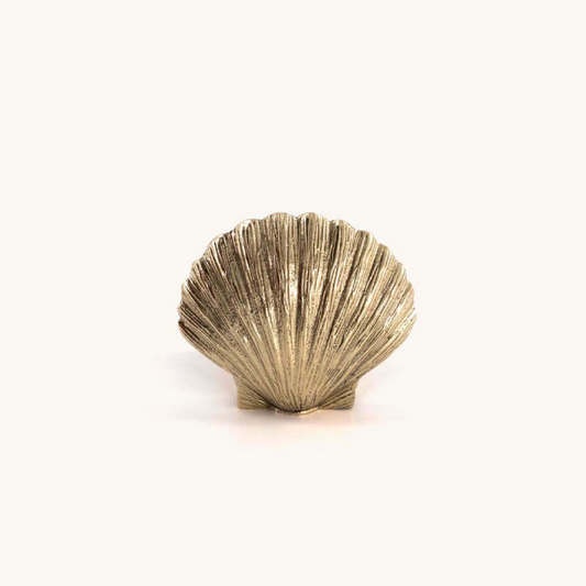 Brass Shell Shaped Candle Holder, Small