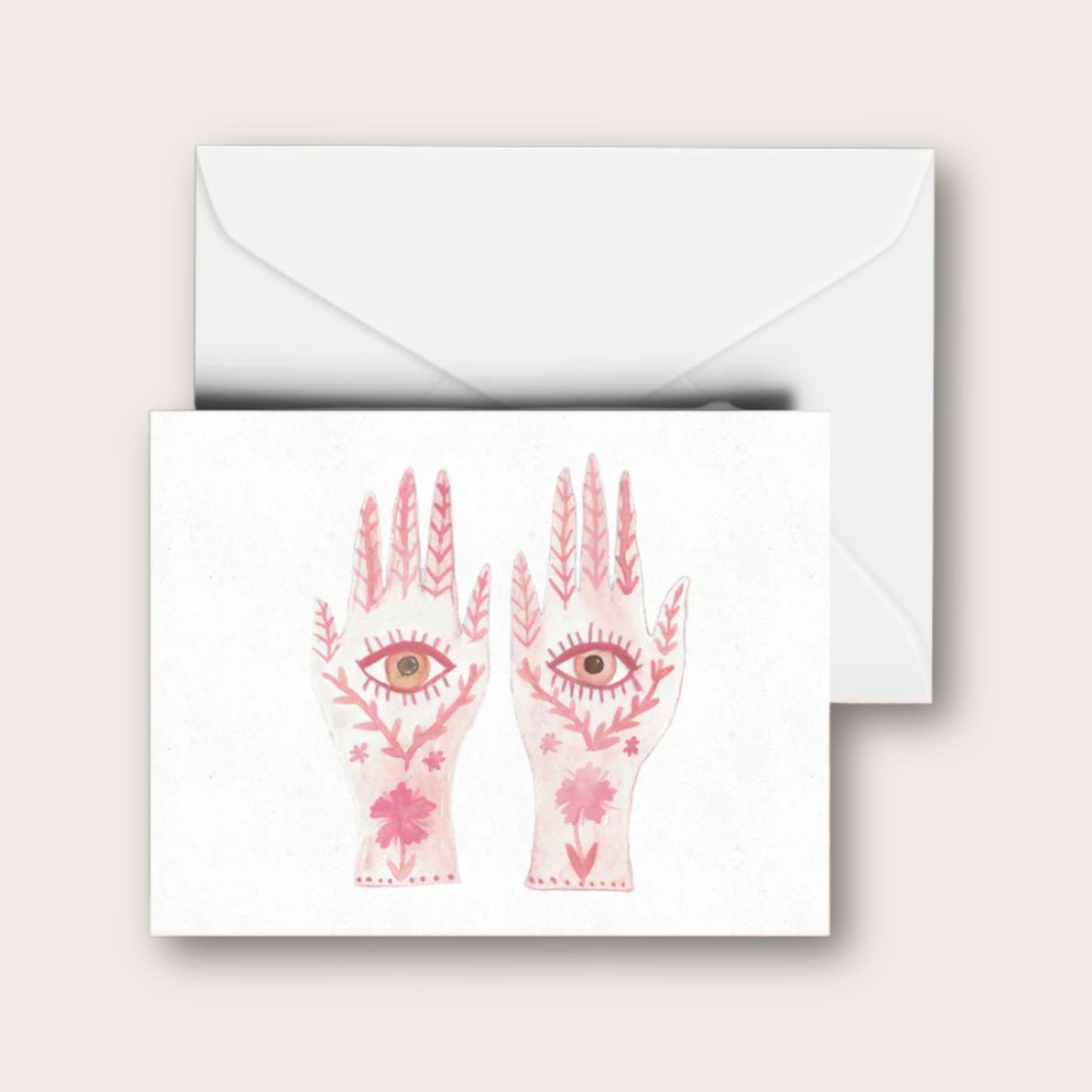 Seeing Hands Blank Greeting Card