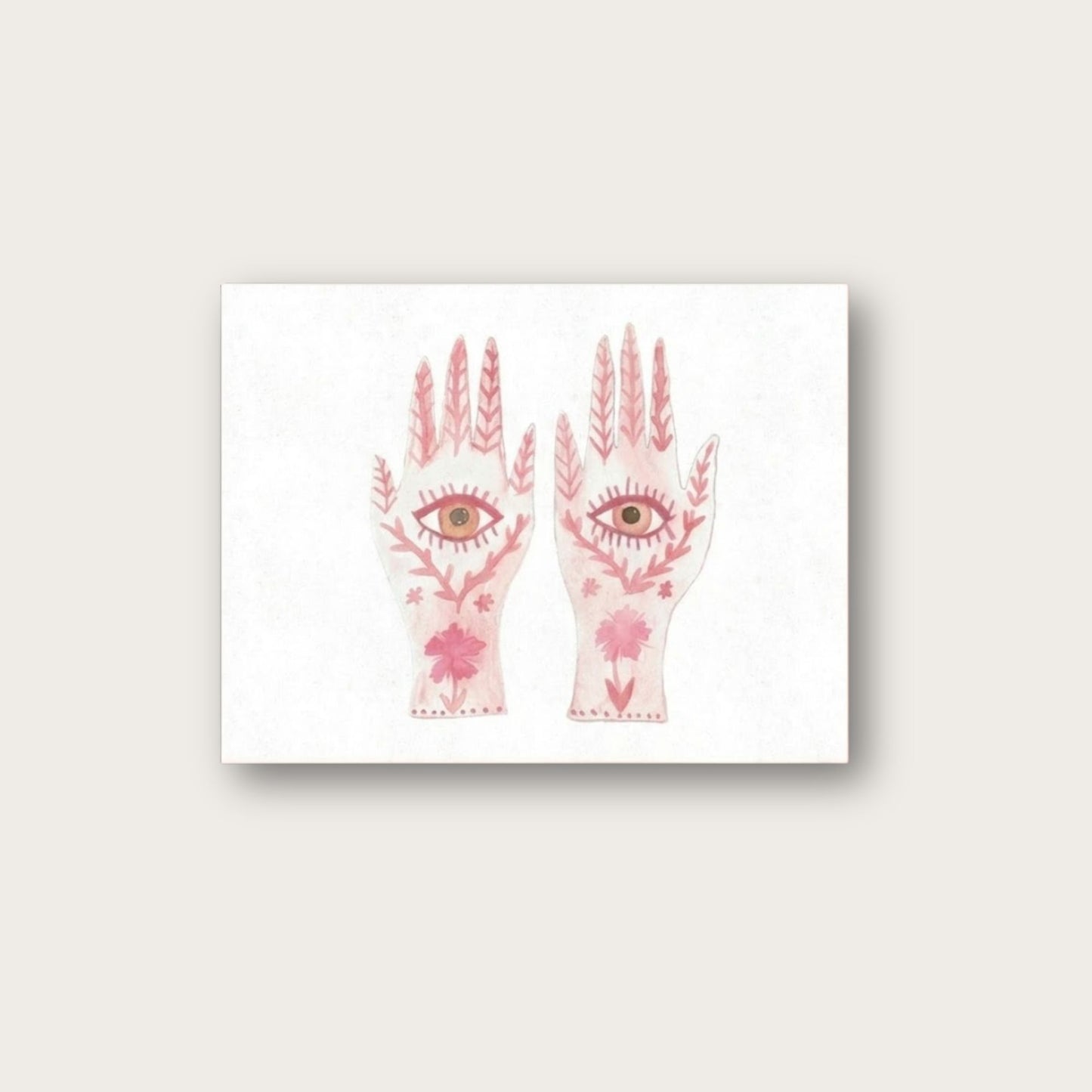 Seeing Hands Blank Greeting Card