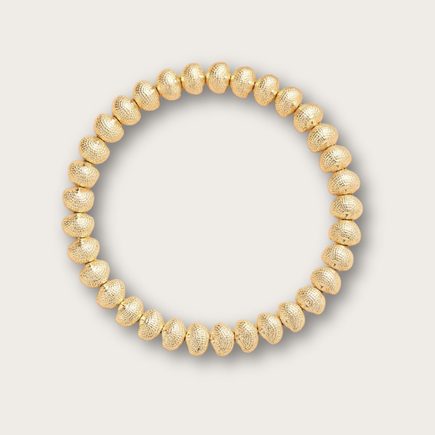 Shell Beaded Bracelet, 14ct Gold Plated