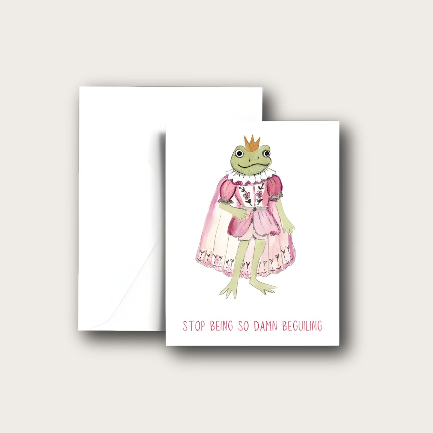 'Stop Being So Damn Beguiling' Blank Greeting Card