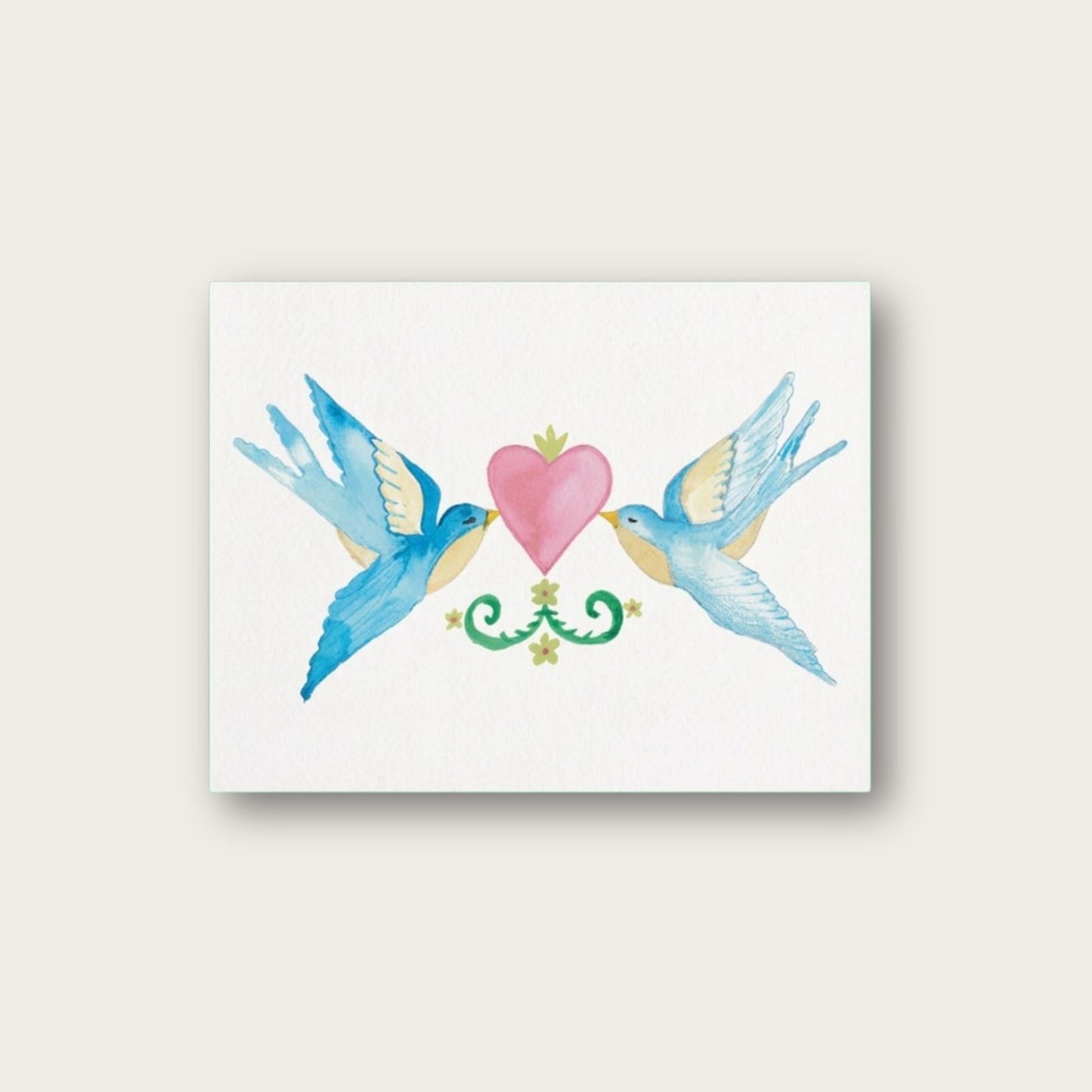 The Promise Birds Blank Greeting Card