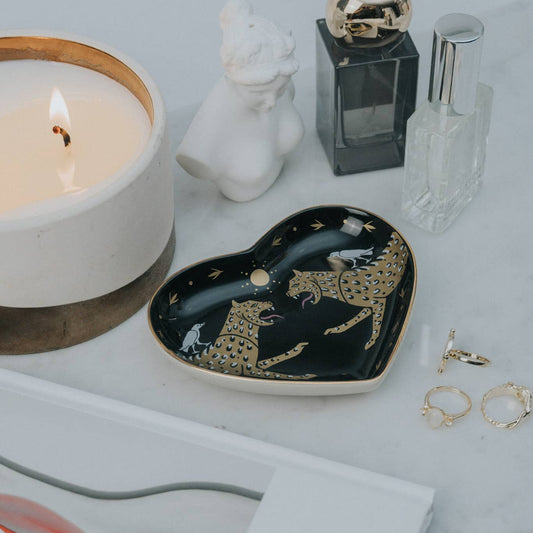 Trinket Heart Dish on a table