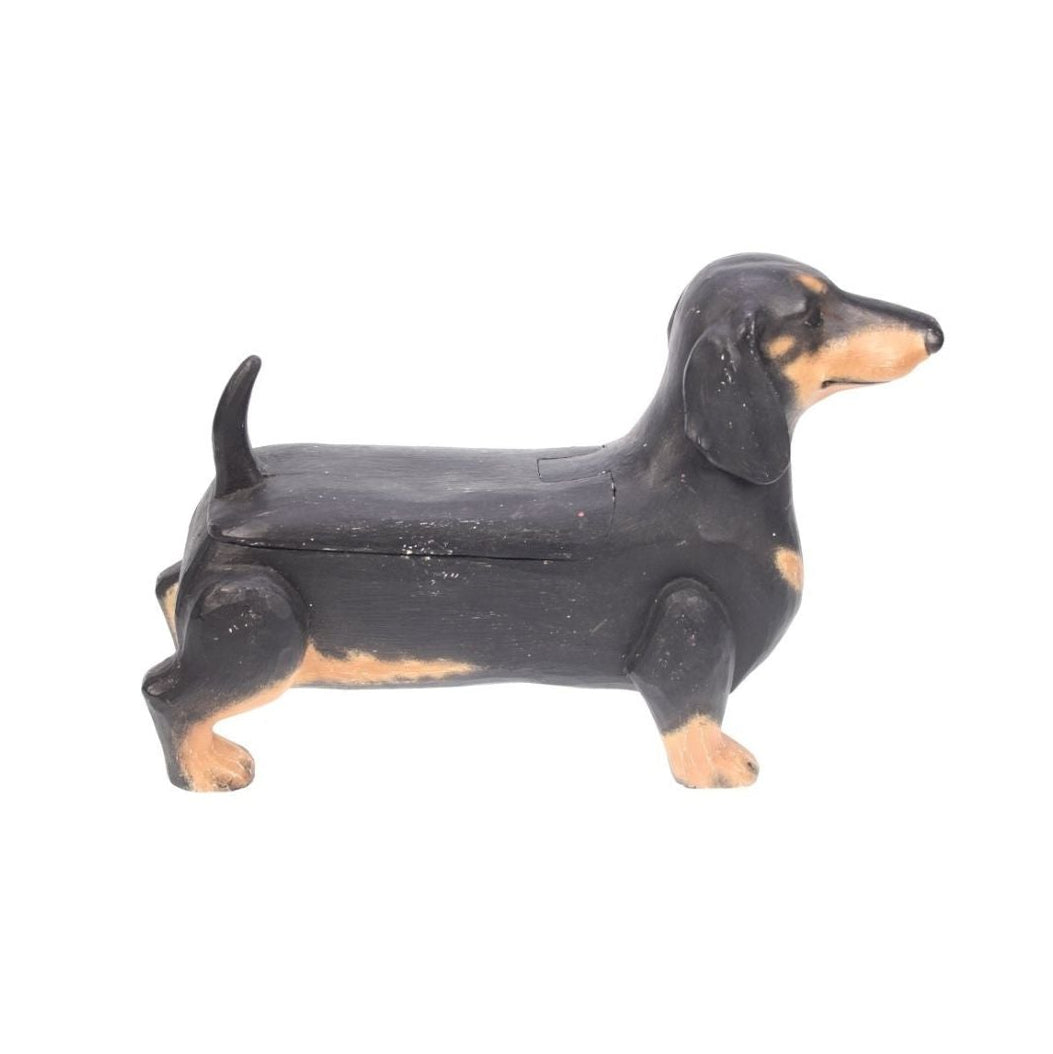 Daschund Standing Décor Box with Lifting Lid
