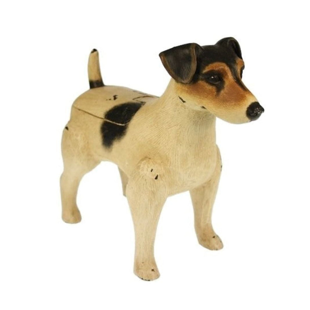 Jack Russell Standing Décor Box with Lifting Lid