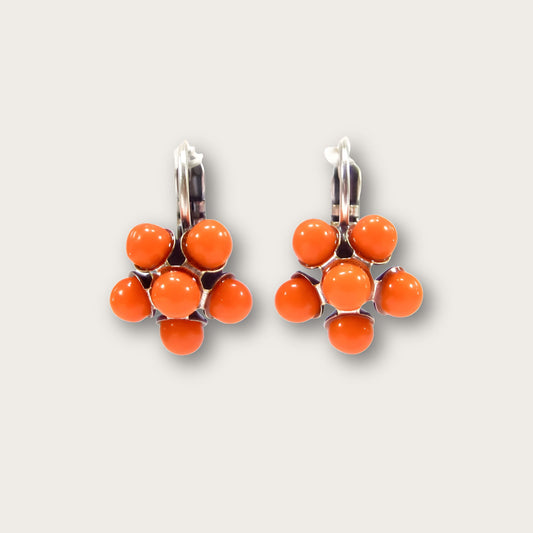 Vintage Style Flower Earrings - 70s Style