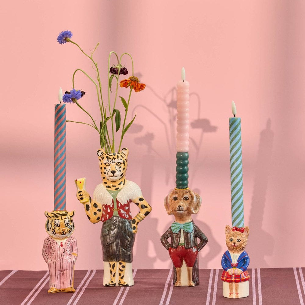 Rice x Nathalie Lété Ceramic Dog Candle Holder